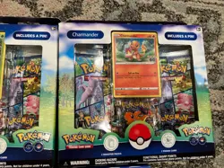 Pokemon GO Pin Collection Set of 3 Charmander Squirtle Bulbasaur Factory SEALED - Image 3