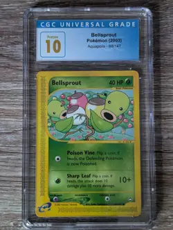 2003 Pokemon Aquapolis Bellsprout #68 CGC Pristine 10 - Image 1