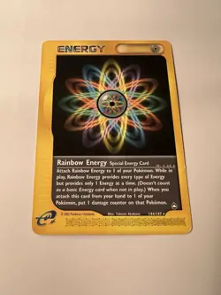 Pokemon TCG Rainbow Energy 144/147 Non Holo Excellent Condition - Image 1
