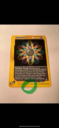 Pokemon TCG Rainbow Energy 144/147 Non Holo Excellent Condition - Image 3