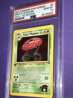 2000 Pokemon Gym Heros Erikas Vileplume PSA 10 First Edition 1st Edition #5 - Image 2