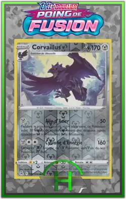 Corvaillus Reverse - EB08:Poing de Fusion - 190/264 - Carte Pokemon Francaise - Image 1