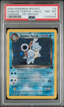 Pokemon Team Rocket Dunkles Turtok Holo 1st Edition PSA BGS CGC 8 Near Mint - Image 1