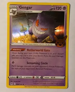 Gengar 066/196 Halloween Trick or Trade 2022 Pokemon Lost Origin Holo Rare - Image 3