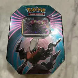 Pokemon TCG 2021 Knockout Darkrai Tin - 3 Packs Unopened Sealed 820650809859 - Image 1