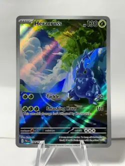 Pokemon TCG Heracross Scarlet & Violet Paldea Evolved Illustration Rare 194/193 - Image 1