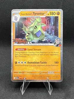Pokemon TCG - Tyranitar 096/182 - Cosmos Holo Stamped - Destined Rivals - Image 2