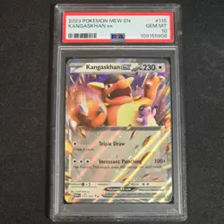 PSA 10 Kangaskhan EX 115/165 151 Holo Double Rare Pokemon Card 151 - Image 1