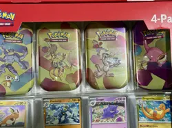 2- Pokemon 4 Mini Tins + 4 Promo Cards Bundle - 151 SAMS CLUB EXCLUSIVE IN HAND - Image 2