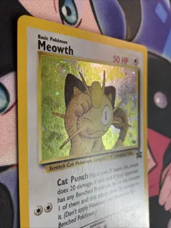 Meowth #10 Pokemon Black Star Promo GB Stamped Holo Vintage Card WOTC LP - Image 3