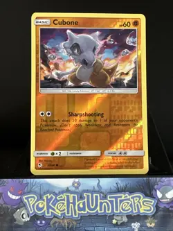 Pokemon Card Cubone 37/68 Hidden Fates Reverse Holo Rare NM - Image 1