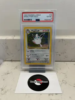 PSA 6 Wigglytuff 16 /64 Jungle Set Pokemon Card MINT - Image 1
