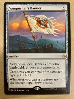 MTG 1x Vanquisher's Banner # 251 Ixalan Modern Magic the Gathering Card x1 NM - Image 1