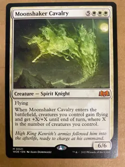 MTG 1x Moonshaker Cavalry # 21 Wilds of Eldraine Magic the Gathering Card x1 NM - Image 1