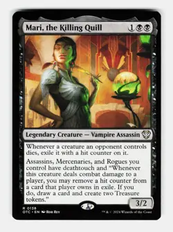 MTG: Mari, the Killing Quill | Commander: Outlaws of Thunder Junction 138 NM - Image 1