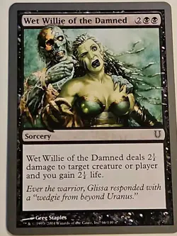 2004 MTG Magic the Gathering Unhinged #66 Wet Willie of the Damned WOTC Card - Image 1