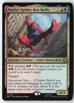 MTG - Scarlet Spider, Ben Reilly R Marvel's Spider-Man 142 LP-NM - Image 1