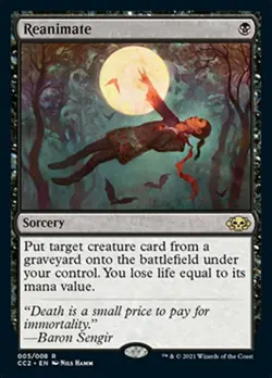Moderate Play, English MTG Regular Reanimate Commander Collection: Black Singles - Image 1