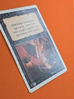 ⚫⚫⚫ 1994 Magic The Gathering DEMONIC TUTOR REVISED 3RD EDITION HEAVY PLAYED - Image 4