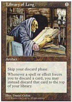 1x Library of Leng Light Play MTG Magic - Kid Icarus - - Image 1