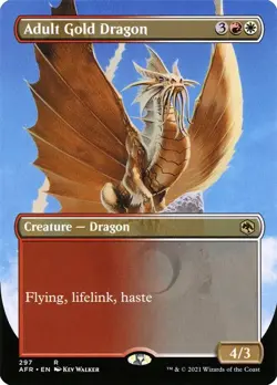 1x - Adult Gold Dragon - [SELECT] - Forgotten Realms - NM MTG - Image 3