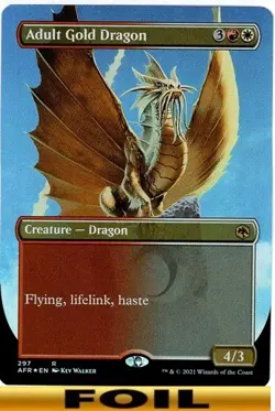 1x - Adult Gold Dragon - [SELECT] - Forgotten Realms - NM MTG - Image 4
