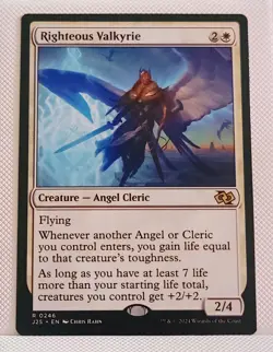 MTG Righteous Valkyrie Foundations Jumpstart #246 Regular Near Mint - Image 1