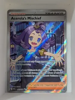 2025 Pokemon Mega Evolution MEG EN Acerola's Mischief Ultra Rare #165/132 - Image 1