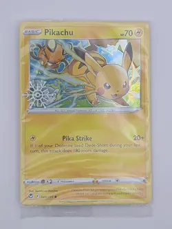 Pokemon TCG: Pikachu 049/195 Holiday Calendar 2022 Snowflake Stamp SEALED - Image 3