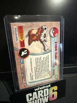 Rainbow Foil Topps Pokemon 104 Cubone Blue Label NM - Image 2