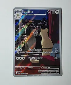 Pokemon Persian 078/064 Illustration Rare Scarlet & Violet Shrouded Fable - Image 2