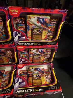 POKEMON MEGA LATIAS EX COLLECTION CASE⚡6 BOX⚡BRAND NEW SEALED BOXES CASE OPEN - Image 4