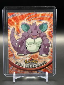 Nidoking #34 - Pokemon Topps - Green Logo - Image 1