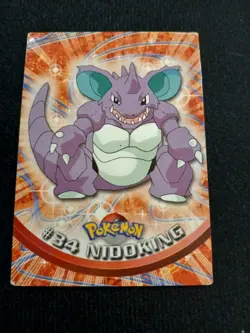 Topps Nidoking #34 2000 Pokemon Series 1 TV Animation Edition - Image 1