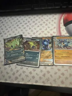 Pokemon Tyranitar 064/131 Lucario 051/131 Prismatic Evolutions Stamped Promos - Image 1