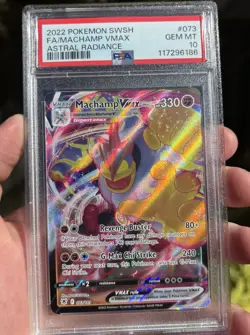 PSA GEM MT 10 Pokemon TCG Machamp VMAX Astral Radiance 073/18 - Image 1