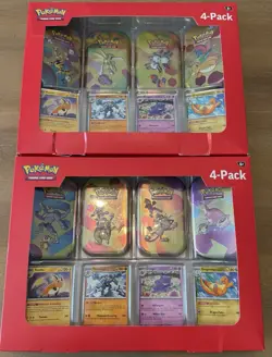 Pokemon TCG Scarlet & Violet 151 Mini Tin 4-Pack Lot 2 Sam’s Club Sealed - Image 1