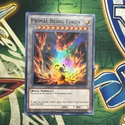 Yugioh! Primal Being Token OP12-EN026 Super Rare NM - Image 1