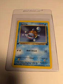 Pokemon Card - Squirtle 1st Edition Team Rocket 68/82 Common LP Edge Wear* - Image 1