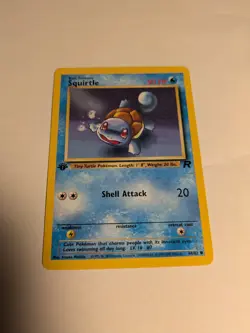Pokemon Card - Squirtle 1st Edition Team Rocket 68/82 Common LP Edge Wear* - Image 2
