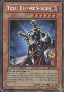 Total Defense Shogun- CT1-EN001 Limited Edition Secret Rare Yu-Gi-Oh! TCG Card - Image 1