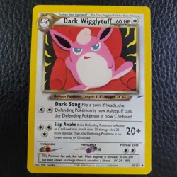 Dark Wigglytuff 40/105 Team Rocket HP Pokemon TCG CCG Cards 2000 WOTC - Image 1