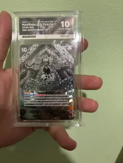 Marshall D Teach 3rd Anniversary Silver Sp One Piece Card Game English TCG - Image 1