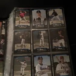 70+ Binder Pages Of Baseball Cards Some Front And Back Lot Collection Bundle Set - Image 4