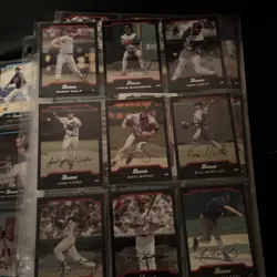 70+ Binder Pages Of Baseball Cards Some Front And Back Lot Collection Bundle Set - Image 5