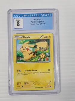 CGC Universal Grade 8 Pikachu Pokemon 2014 Furious Fists 27/111 Collectors Card - Image 4