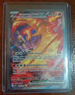Pokemon TCG Team Rockets Moltres EX 229/182 Ultra Rare Holo Card Destined Rivals - Image 1