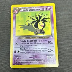 Dark Exeggutor 33/105 Neo Destiny Vintage 2002 Pokemon Card MP - Image 1