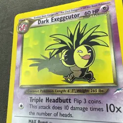 Dark Exeggutor 33/105 Neo Destiny Vintage 2002 Pokemon Card MP - Image 2
