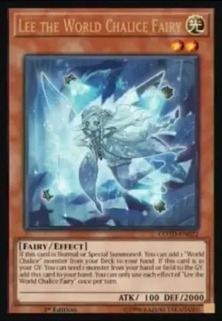 Lee the World Chalice Fairy - COTD-EN022 Ultra Rare 1st Edition Yugioh TCG Card - Image 1